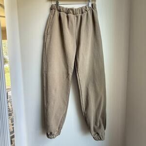 Brandy Melville Beige Brown Sweatpants Joggers One Size